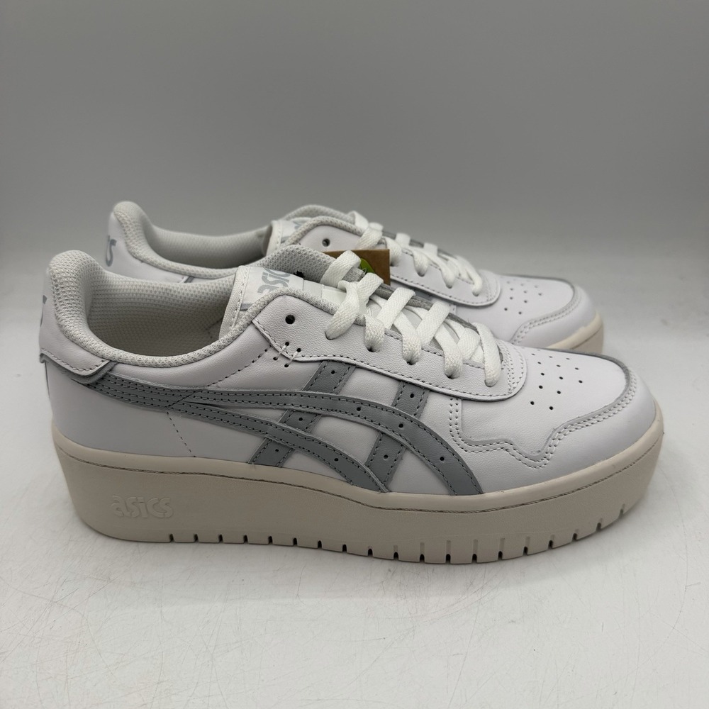 Asics Japan S Platform Shoes Womens Sz 8.5 White Grey Sneakers NWT 1202A322